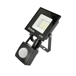 Прожектор светодиодный с датчиком 20Вт, 1600лм, 5700K, IP65 DEKRON AN1271-0007