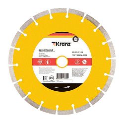 Диск алмазный отрезной сегментный 230x22,2x2,4x10мм KRANZ KR-90-0105