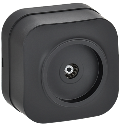 GLORY Розетка для открытой установки TV РТВ20-ХЧм черный матовый IEK EAH10-K02M