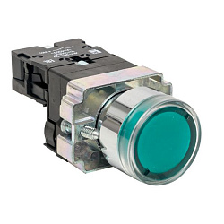 Кнопка BA31 с подсветкой 230В зеленая NO EKF xb2-bw31-230