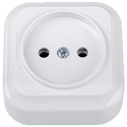 Розетка штепсельная для открытой установки РА16-0101 8806BY