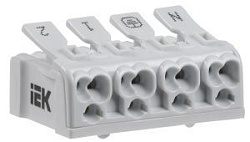Клемма пружинная соединительная КСПн4-2L+N+PE IEK 