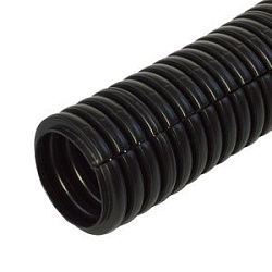 Труба гофрированная ПП безгалогенная (HF) разрезная черная dвн 24,3 мм, dнар 32 мм (10м/уп) Промрука PR02.0249