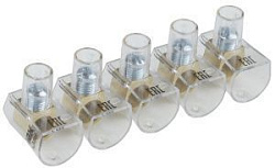 Зажим винтовой концевой изолированный КЗВИ 16мм2 (5x1) IEK 