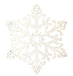 Елочная фигура Снежинка Снегурочка, 81 см, цвет шампань 502-374