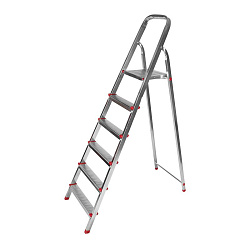 Стремянка металлическая 6 ступенек, усиленный профиль REXANT 12-5056