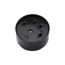 Розетка РШ для электрической плиты 32А, 380В, 3Р+РЕ (ОУ) черная REXANT 11-8525