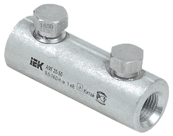 Алюминиевая механическая гильза со срывными болтами АМГ 25-50 до 1кВ IEK UZA-29-S25-S50-1