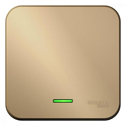 Выключатель 1-кл. ОП Blanca 10А IP20 (сх. 1) 250В с подсветкой титан SE BLNVA101104 1210569