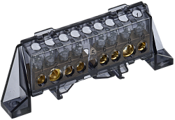 TEKFOR Шина N "ноль" в комбинированном DIN-изоляторе "Стойка" 8х12-(4+4)-Ч IEK TF-NN20-44-DP-K02