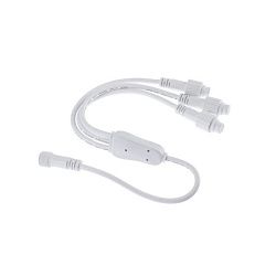 Разветвитель-Y для уличных гирлянд Professional (1 вход, 3 выхода) белый ПВХ NEON-NIGHT 315-411