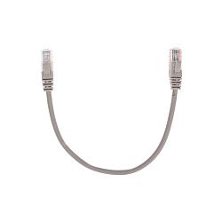 Патч-корд U/UTP, CAT 5e, RJ45-RJ45, 26AWG, LSZH, серый, 0,3м REXANT 02-0100-03