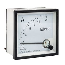 AMA-961 аналоговый на панель (96х96) квадратный вырез 10А прямое подкл. EKF ama-961-10