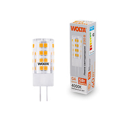Светодиодная лампа WOLTA WSTD-JC-220V5W4KG4-C 5Вт 4000K G4 WSTD-JC-220V5W4KG4-C