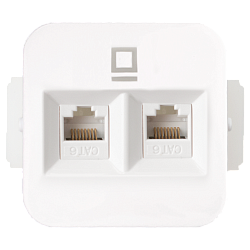 Розетка компьютерная для скрытой установки РК216-021 8536BY