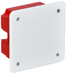 Коробка распаячная КМ41001 для твердых стен безгалогенная (HF) 92х92х45мм с саморезами с крышкой IEK UKT11-092-092-040