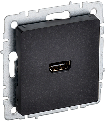 BRITE Розетка HDMI РHDMI-0-БрЧ черный IEK BR-H10-K02