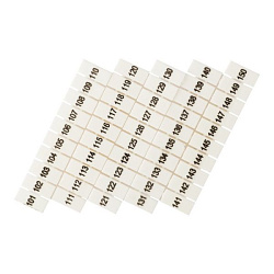 Маркеры для JXB-ST/Push-in 6 с нумерацией 100-150 (100 шт.) EKF zb-st-6-100-150
