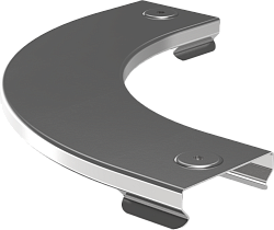 Крышка поворота плавного 90град (тип Г01) ESCA 50мм IEK CPG01D-0-90-050-08