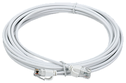 ITK Коммутационный шнур (патч-корд) кат.5E UTP LSZH 1,5м slim колпачок с язычком белый PC08-C5EUL-1M5-SL-WT