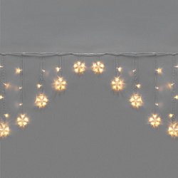 Гирлянда Арка со звездами 2,5х1,2м, 136LED ТЕПЛЫЙ БЕЛЫЙ, прозрачный ПВХ, IP20, свечение с динамикой, 230В, не соединяется, с контроллером 8 режимов 255-076