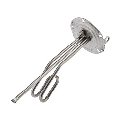 Нагревательный элемент для бойлера ТЭН 1500 Вт, фланец  125 мм,VLS, нерж, фланец  Ø125, место под анод М5, клеммы под разъем, L280мм, 220V, REXANT 70-0455