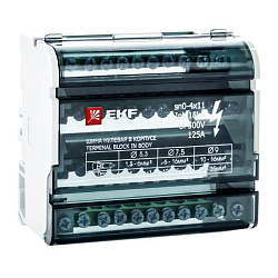 Шина нулевая в корпусе (4х11) EKF 