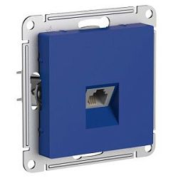 Розетка телефонная AtlasDesign RJ11 механизм аквамарин SE ATN001181 1712734