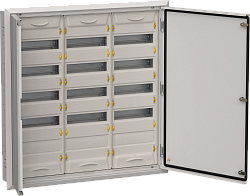 TITAN 5 Корпус металлический ЩРв-180 (3х60) 880х885х130мм IP31 серый (две двери) IEK TI5-50-V-3X060-31-7035