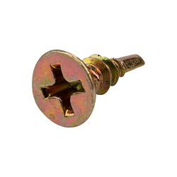 Саморез оконный сверло 3,9х13мм, желтый цинк, короб (500 шт/уп) KRANZ KR-01-3722-001