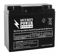 Аккумуляторная батарея Security Power SP 12-18 12V/18Ah ПП1111092024