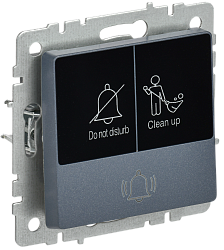 BRITE Кнопка звонка с индикацией для отелей 10А ВС10-1-9-БрМ маренго IEK BR-V14-2-10-K35