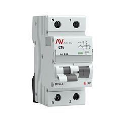 DVA-6 1P+N 16А (C) 300мА (AC) 6кА EKF AVERES rcbo6-1pn-16C-300-ac-av