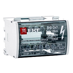 Шина нулевая в корпусе (2х7) EKF 