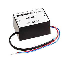 Блок питания стабилизированный 12В, 2А, внутренняя установка  DC-492 