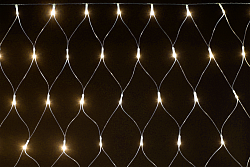 LIGHTING Гирлянда сеть 1,5х1,5м 160 светодиодов теплый белый свет IP20 прозрачный шнур 3м 230В контроллер 8 сцен IEK LGDB410-1-160-L1-T-S-44