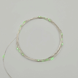 Гирлянда светодиодная Роса 2м, 20LED, ЗЕЛЕНЫЙ, IP20, 2хCR2032 в комплекте NEON-NIGHT 303-008