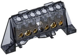 TEKFOR Шина N "ноль" в комбинированном DIN-изоляторе "Стойка" 8х12-(3+3)-Ч IEK TF-NN20-33-DP-K02