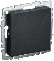 BRITE Заглушка с суппортом МЗ10-БрЧ черный IEK BR-PL10-K02