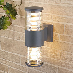 Светильник уличный настенный 1407 TECHNO серый Elektrostandard a032621