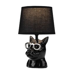 Светильник декоративный настольный МОБИ "Бульдог", с цоколем Е14, 40Вт, цвет черный REXANT 603-1016