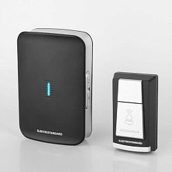 Звонок беспроводной 36M IP44 DBQ19M WL черный Elektrostandard a044638