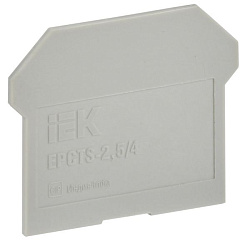 Заглушка для колодки клеммной CTS 2,5/4мм2 серая IEK YCT10-00-K03-002-ZGL