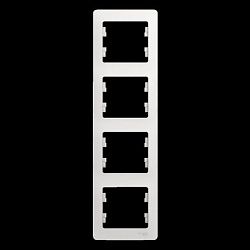 Рамка 4-м Glossa вертикал. бел. SE GSL000108 275134