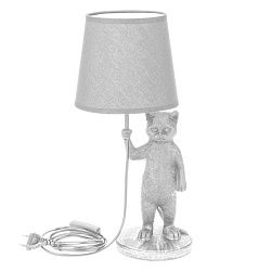 Светильник декоративный настольный МОБИ "Кот с зонтом" , с цоколем Е14, 40 Вт, цвет белый REXANT 603-1019