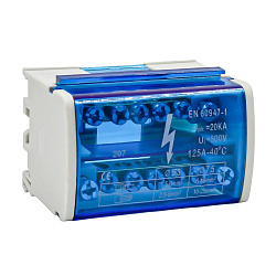 Шины на DIN-рейку в корпусе (кросс-модуль) 2х7 L+PEN AN0805-0001