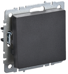BRITE Выключатель 1-клавишный перекрестный 10А ВС10-1-3-БрЧ черный IEK BR-V13-0-10-K02