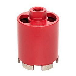 Коронка алмазная для дрелей с микроударом (верхнее пылеудаление) DCH-72MHS Micro Hit Laser M16 EKF Professional dch-72-mhs-m16