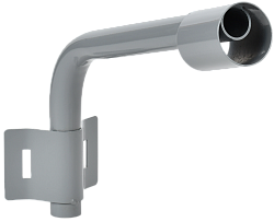 LIGHTING Кронштейн КР-1 D=60мм L=350мм под монтажную ленту 1 хомут серый IEK LT-DKU0D-CR-60-35-21-K03