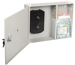 ITK Оптический настенный распределительный кросс укомплектованный: LC (Duplex) 24шт, (OM2) FOBX24-N-24LCUD50